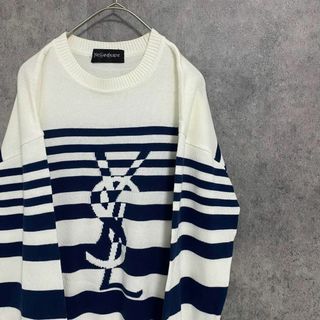 Yves Saint Laurent - イヴサンローラン ウールブレンド ボーダー V
