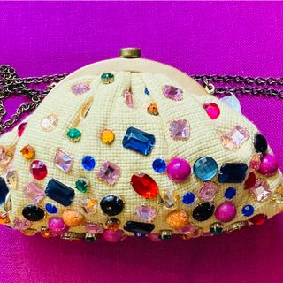 SANTI bag  ビジュー  キラキラ✨クラッチ