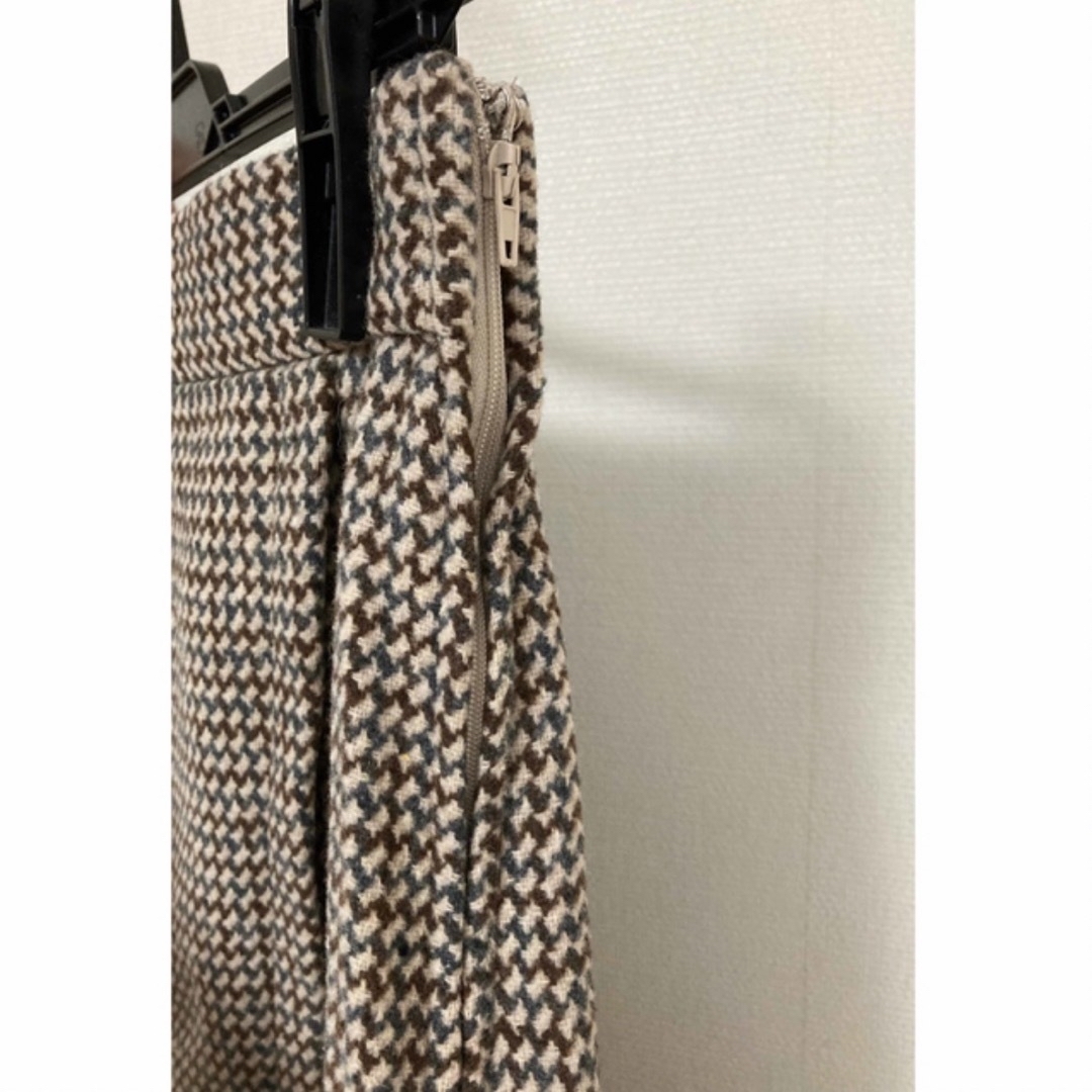 GRL(グレイル)の千鳥格子柄ラップ風スカート レディースのスカート(ロングスカート)の商品写真