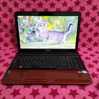 トウシバ(東芝)の人気の赤！東芝 dynabook ノートパソコン Windows11 ジャンク品(ノートPC)