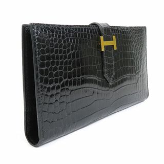 Hermes - エルメス HERMES 二つ折り長財布 ベアンクラシック ポロサス