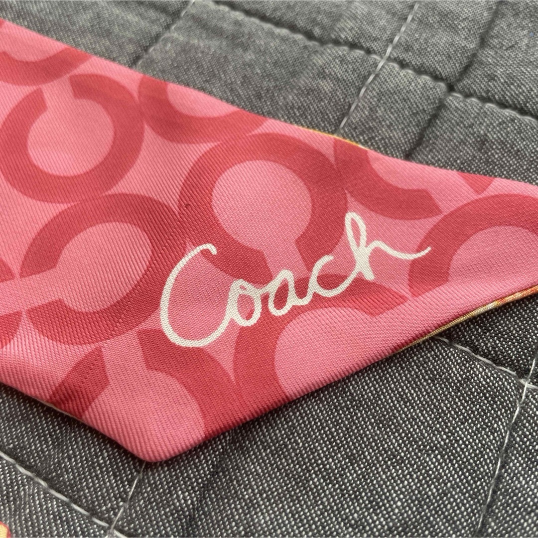 COACH(コーチ)のcoach コーチ スカーフ 花柄 ロゴ C 総柄 レディースのファッション小物(バンダナ/スカーフ)の商品写真