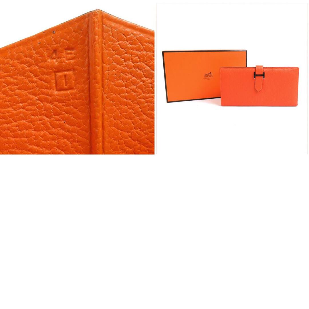 エルメス HERMES 二つ折り長財布 ベアンクラシック シェブルミゾル 推定フー ユニセックス 送料無料 99715f