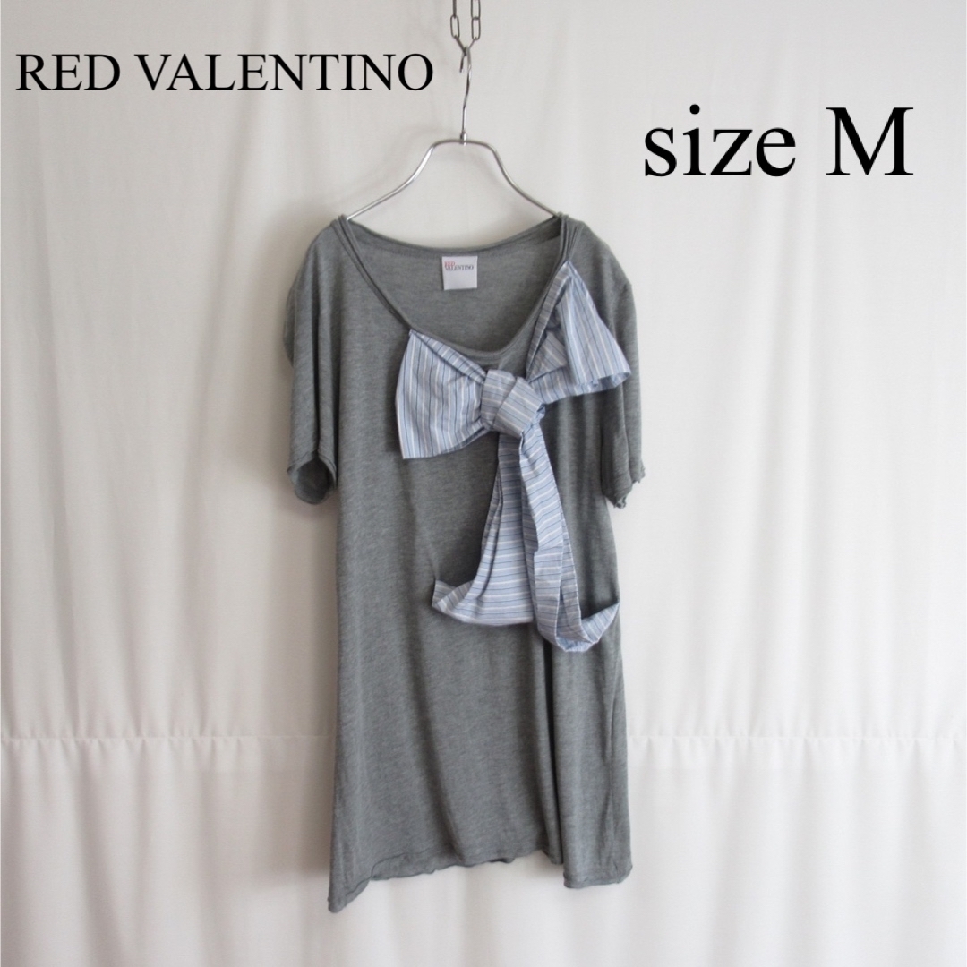 RED VALENTINO - RED VALENTINO リボン デザイン カットソー Tシャツ M