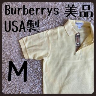 バーバリー(BURBERRY) ポロシャツ(メンズ)（イエロー/黄色系）の通販