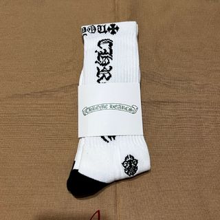 クロムハーツ(Chrome Hearts)のクロムハーツ メンズ ソックス 新品 白地黒字(ソックス)