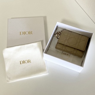 クリスチャンディオール(Christian Dior)のDior クリスチャン ディオール カナージュ 折財布 ウォレット ベージュ(財布)