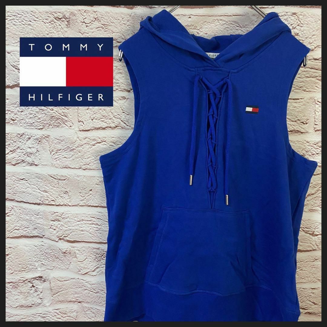 TOMMY HILFIGER(トミーヒルフィガー)のtommy hilfiger パーカー　ベスト レディース　[ M ] レディースのトップス(パーカー)の商品写真