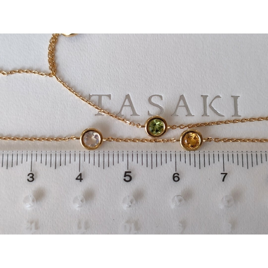 TASAKI(タサキ)のTASAKIタサキロングネックレス　マルチカラーストーンステーションネックレス レディースのアクセサリー(ネックレス)の商品写真