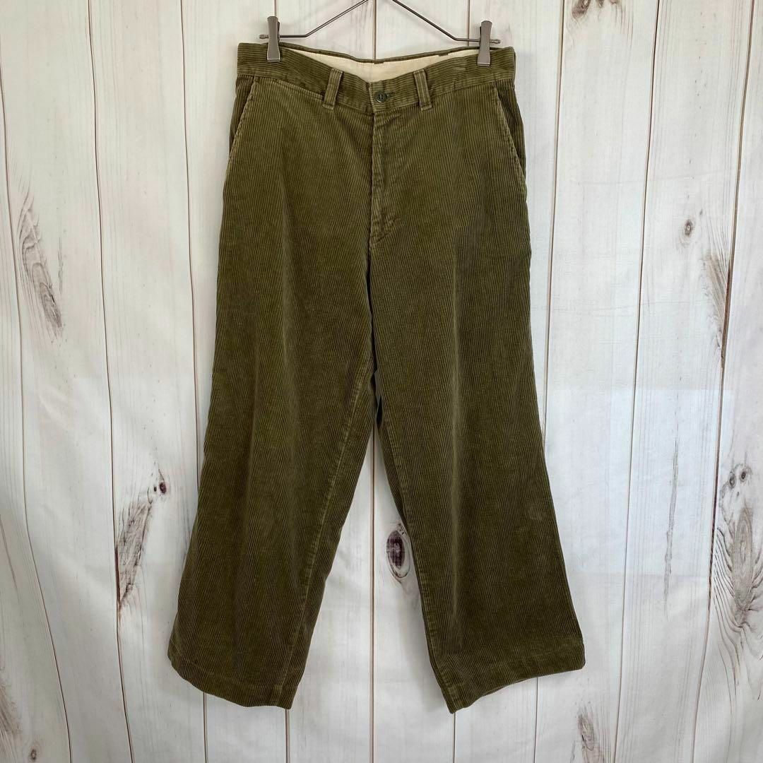 【一点物】 ショット Schott コーデュロイパンツ コーズ 太畝 グリーン