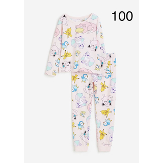 エイチアンドエム(H&M)の《新作》新品　ポケモン　パジャマ　長袖　100-105(パジャマ)