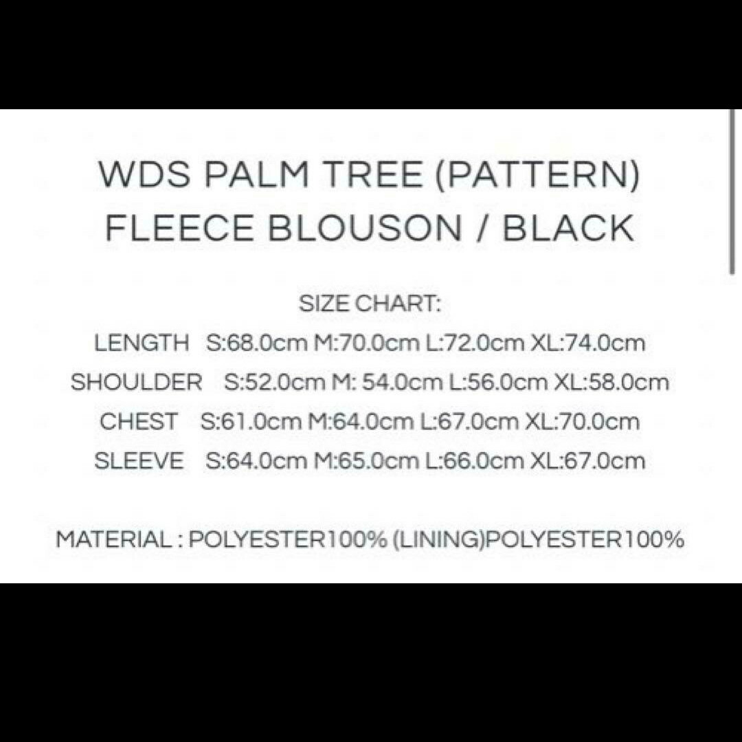 WDS PALM TREE (PATTERN) FLEECE JK Lサイズ