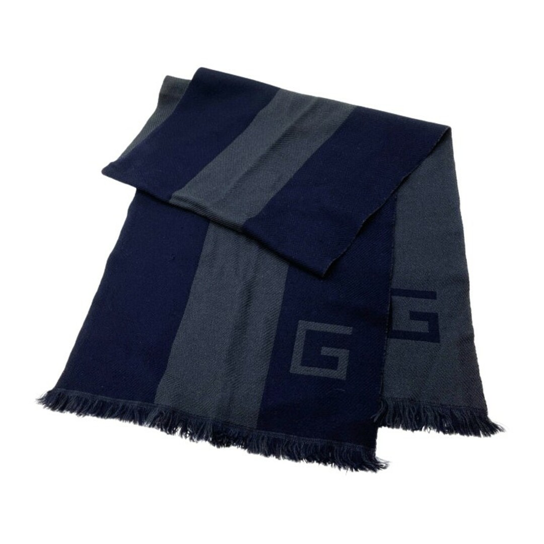 Gucci - ◇◇GUCCI グッチ マフラー ウール100% ネイビーの通販 by