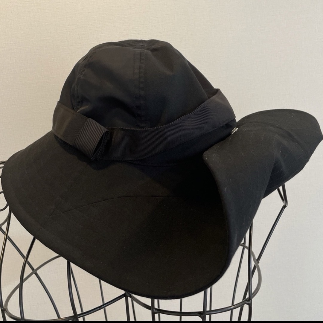 sacai ブラック　ラージ　ビーチハット　サカイ レディースの帽子(ハット)の商品写真