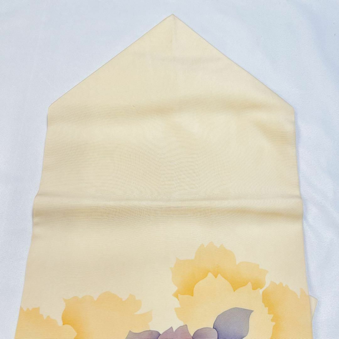 作家もの 薔薇模様 塩瀬の名古屋帯 着物 カジュアル