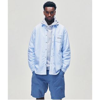 PALACE COZY シャツ BLUE M