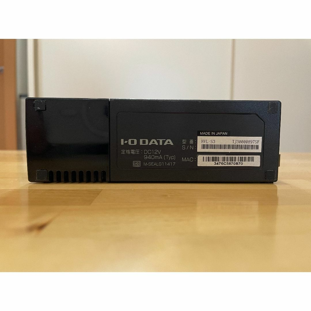 IODATA(アイオーデータ)の【ジャンク品扱い】I-O DATA　RECBOX　HVL‐3S（3TB） スマホ/家電/カメラのPC/タブレット(PC周辺機器)の商品写真