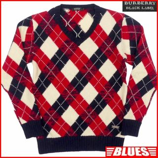 バーバリーブラックレーベル(BURBERRY BLACK LABEL)の廃盤 バーバリーブラックレーベル セーター ニット M メンズ JJ577(ニット/セーター)