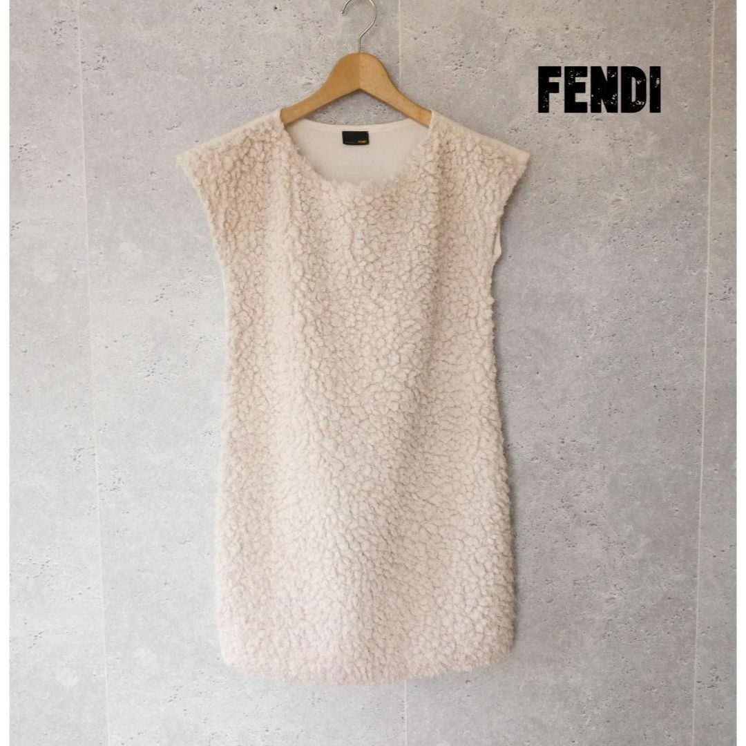 美品 FENDI ノースリーブ ワンピース