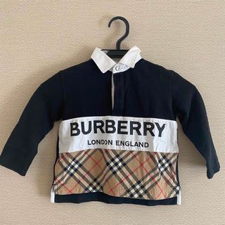 バーバリー(BURBERRY)の【BURBERRY LONDON】ノヴァチェック×ロゴポロシャツ(98センチ)(Tシャツ/カットソー)