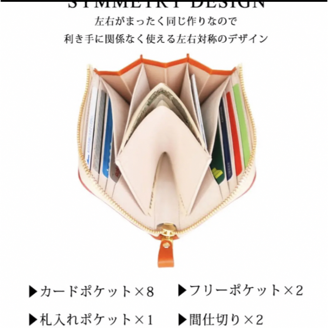 ミニ財布 栃木レザー 本革 ネイビー メンズのファッション小物(折り財布)の商品写真