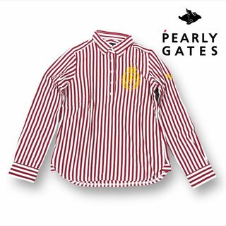 パーリーゲイツ(PEARLY GATES)の【美品・送料無料】PEARLY GATES プルオーバーシャツ size1(ウエア)