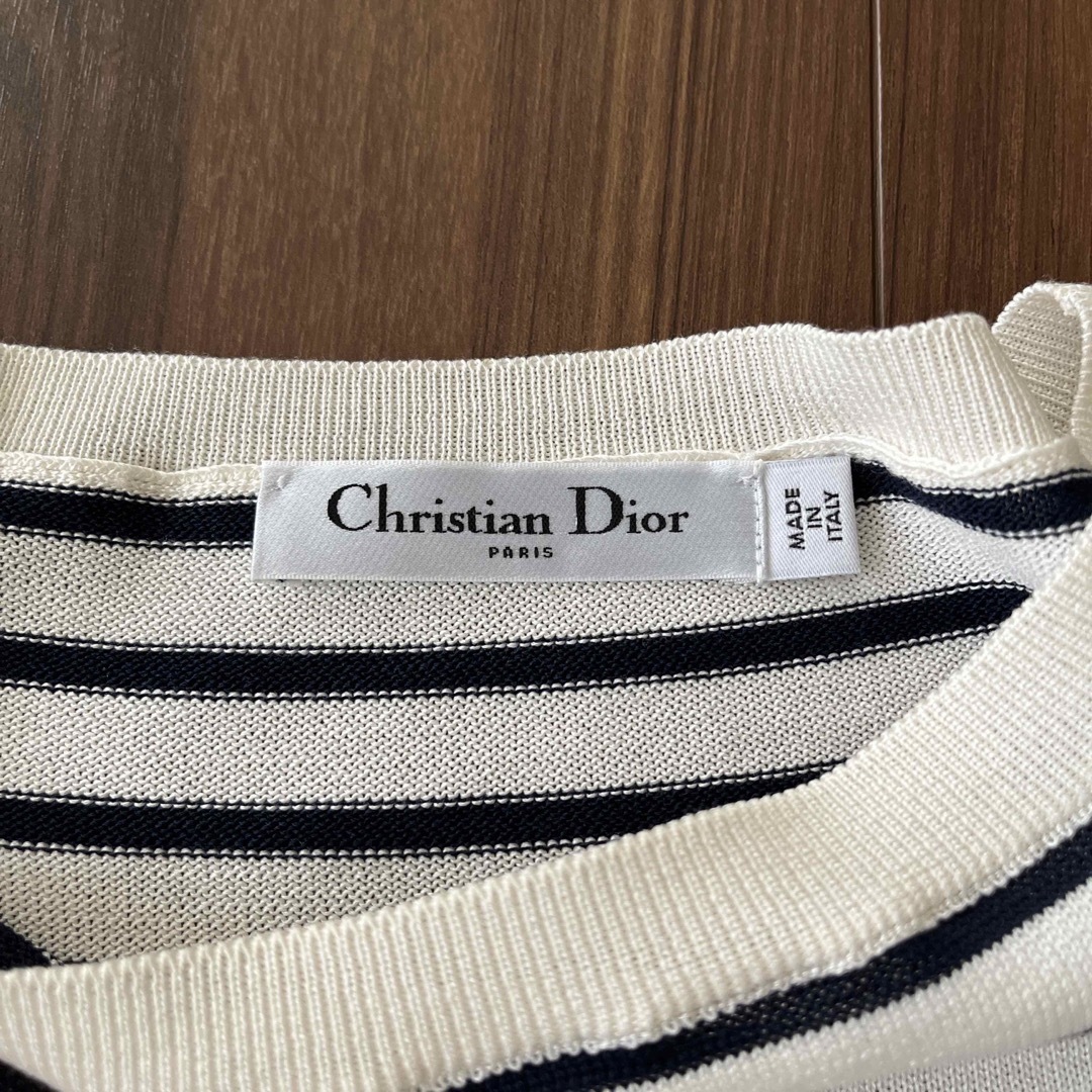 Christian Dior(クリスチャンディオール)のクリスチャンディオール　シルクコットン　カットソー レディースのトップス(カットソー(半袖/袖なし))の商品写真