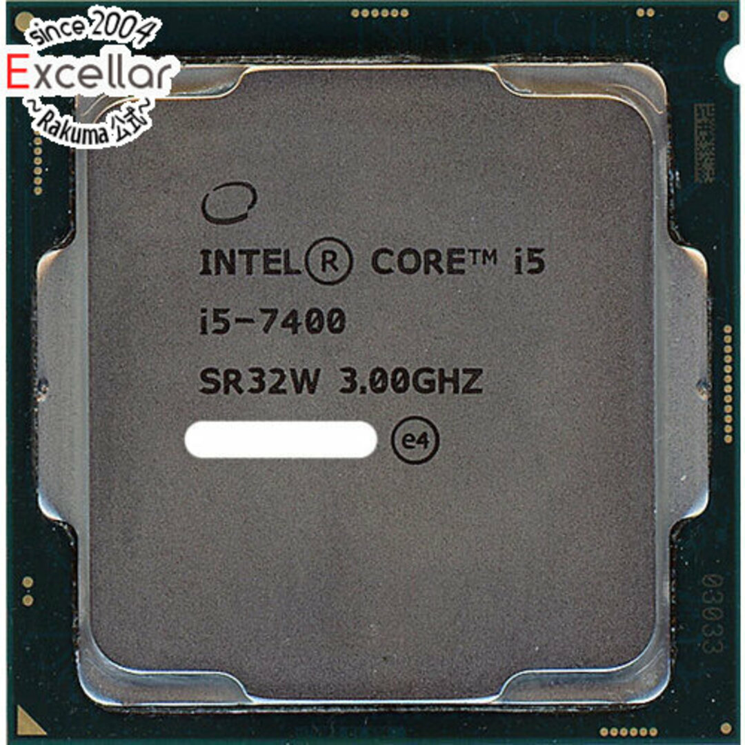 Core i5 7400　3.0GHz 6M LGA1151 65W　SR32W