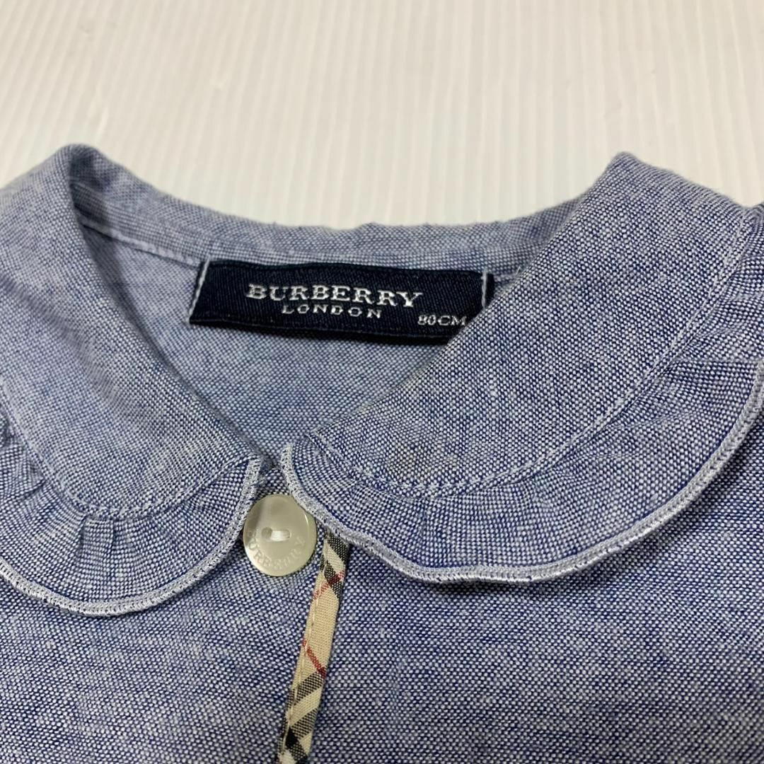 BURBERRY バーバリー 半袖 シャツ ブラウス フリル トップス 子供服