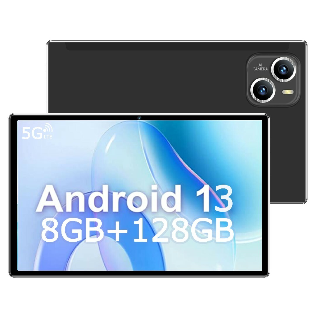 Android13.0 タブレットPC 8+128GB 10.1インチ電話..