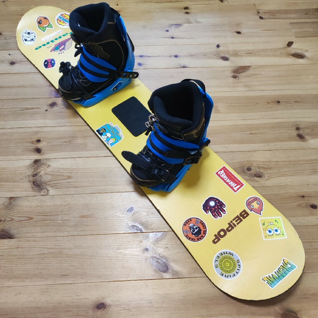 スノーボード 125 子供 ジュニア キッズ ビンディング ブーツ リーシュ