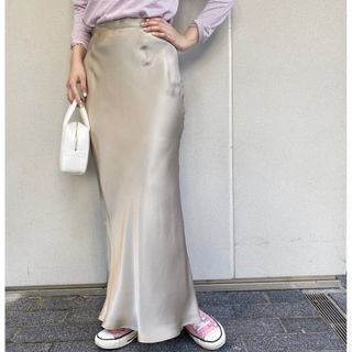 EDIT.FOR LULU - abc サテンバイアス マキシスカート 38の通販 by