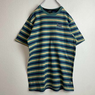 HUF - 【人気ボーダー】HUFワンポイント刺繍ロゴ古着Tシャツ半袖マルチ ...