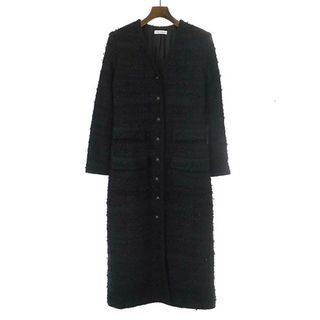 マディソンブルー(MADISONBLUE)のMADISON BLUE マディソンブルー 22SS COAT DRESS TWEED ツイードドレス コート ブラック M(その他)