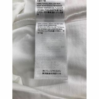 バレンシアガ☆21AWスマイルプリントバックピースエンブロイダリーTシャツ-