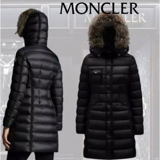 モンクレール(MONCLER)のモンクレール Hermifur エルミファー ブラック サイズ2 L相当(ダウンジャケット)