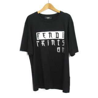 ラスト1点【FENDI】フェンディ ロゴ Tシャツ 白 ホワイト