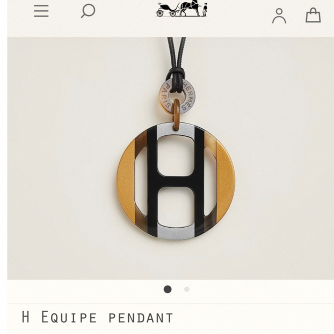 Hermes - ムーミンママ様専用エルメス ペンダント Hエキップ