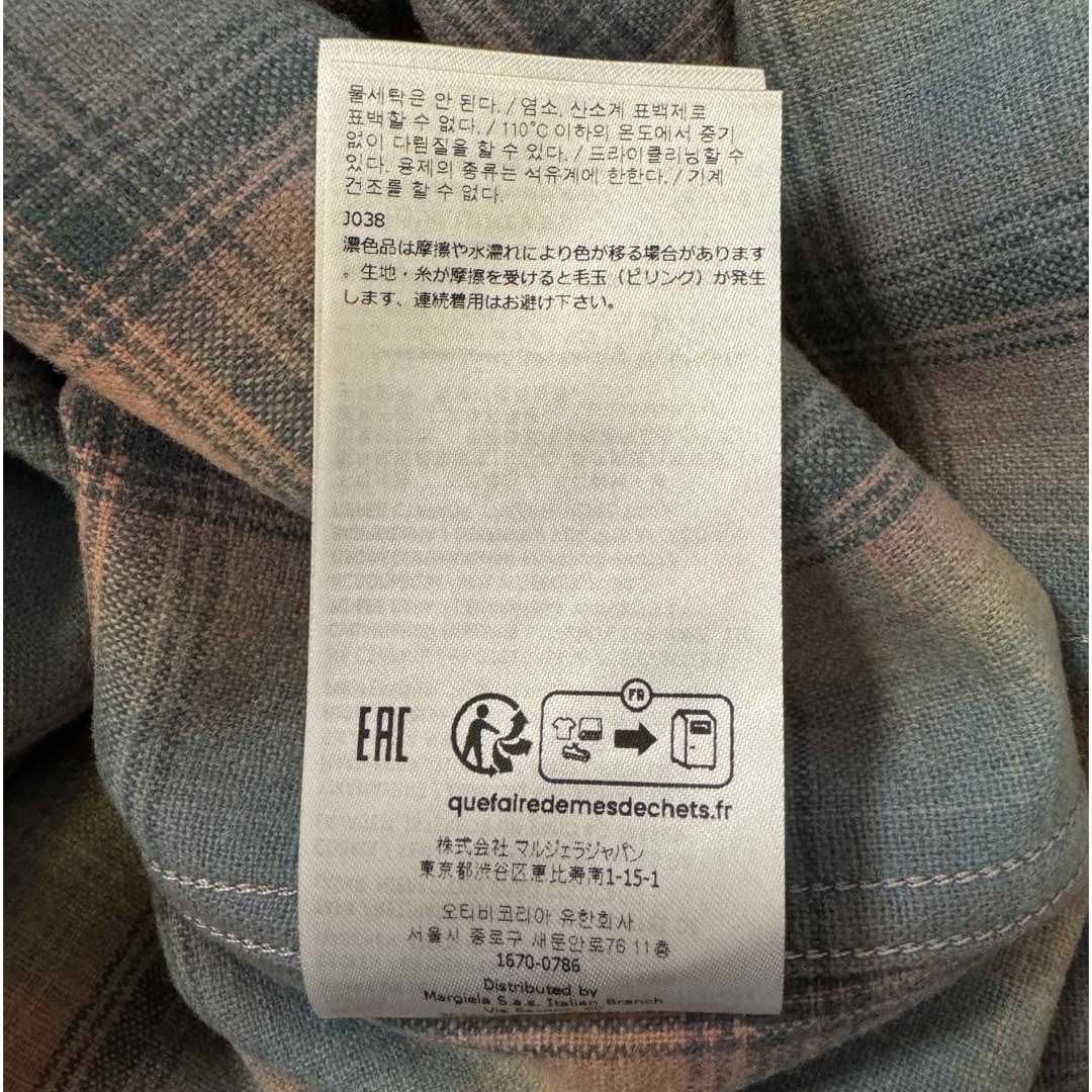 Maison Martin Margiela(マルタンマルジェラ)のmaison margiela × pendleton シャツ 42テテ着用  メンズのトップス(シャツ)の商品写真