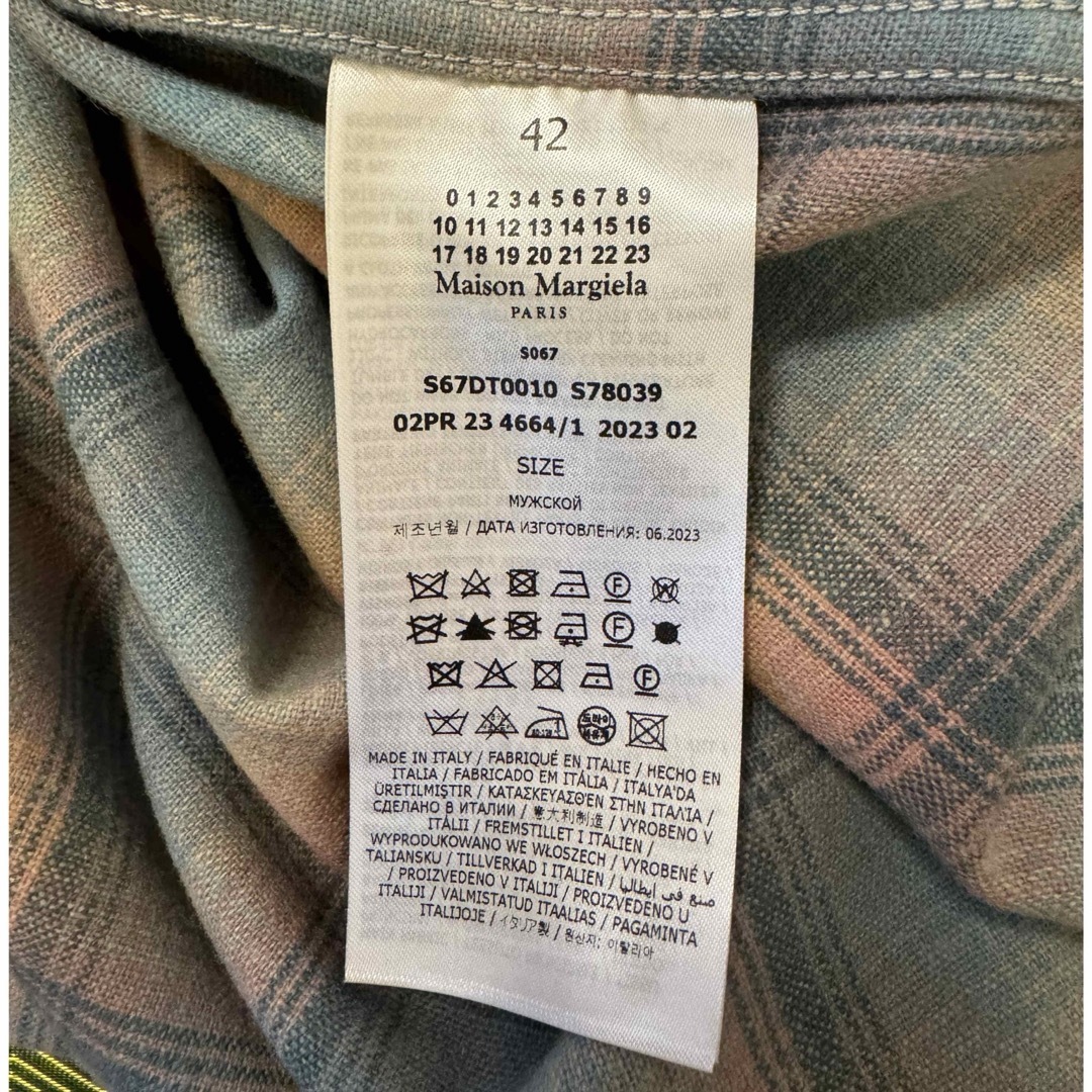 Maison Martin Margiela(マルタンマルジェラ)のmaison margiela × pendleton シャツ 42テテ着用  メンズのトップス(シャツ)の商品写真