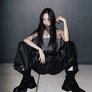 バブルス(Bubbles)のmelt the lady parachute pants　ブラック(カジュアルパンツ)