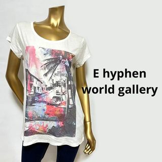 イーハイフンワールドギャラリー(E hyphen world gallery)の【3210】E hyphen world gallery ヤシの木 Tシャツ F(Tシャツ(半袖/袖なし))