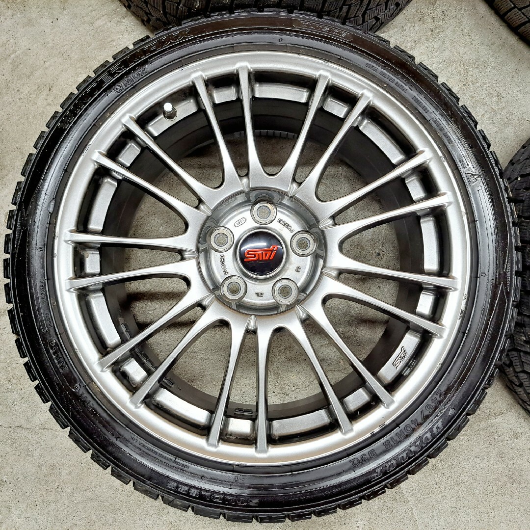 スバル - スバル WRX STI 純正 BBS ホイールタイヤ スタッドレス 鍛造