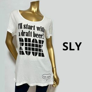 スライ(SLY)の【3211】SLY 半袖 ロング Tシャツ 2(Tシャツ(半袖/袖なし))