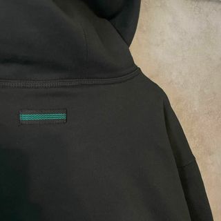 【センタービッグ刺繍ロゴ】adidas EQUIPMENTパーカー古着かぶり黒