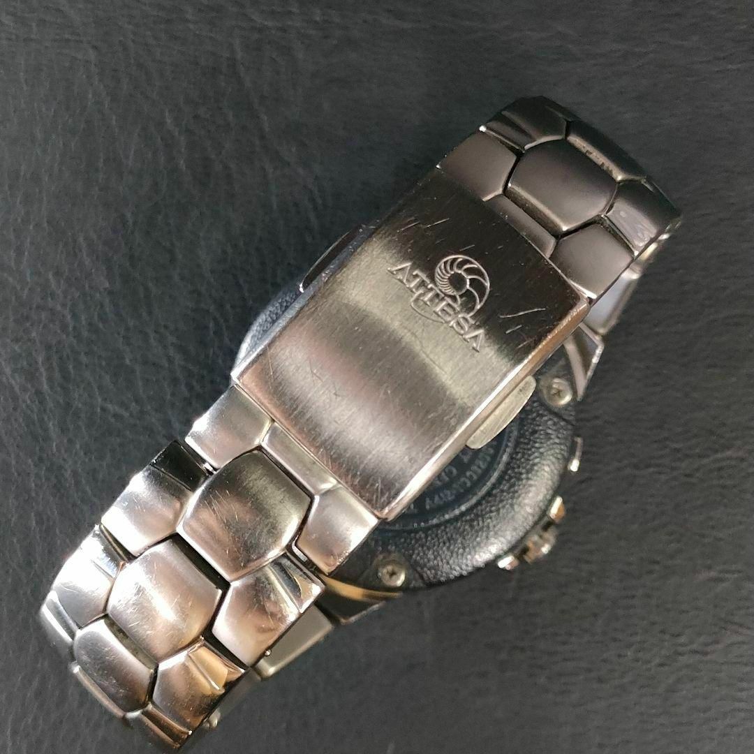 CITIZEN - 極美品【稼働品】CITIZEN シチズン アテッサ A412 ブラック