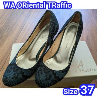 ダブルエーオリエンタルトラフィック(WA ORiental TRaffic)のWA ORiental TRaffic/ 秋冬 パンプス レース柄♡ サイズ37(ミュール)