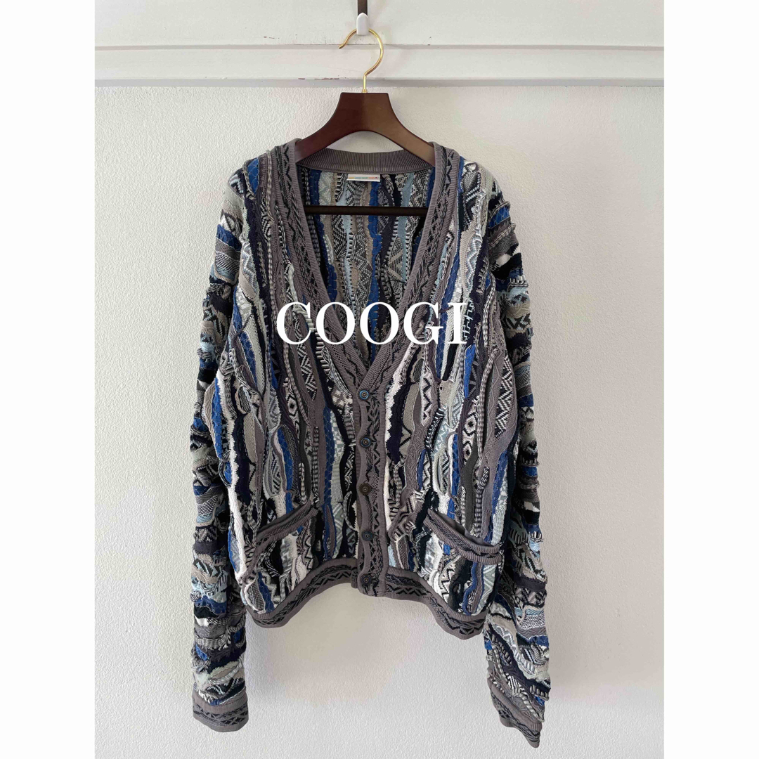 COOGI 3Dニット カーディガン クレイジーカラー クージー- COOGI ニット カーディガン