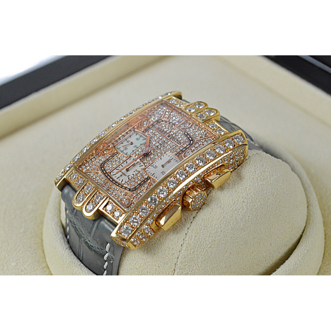 HARRY WINSTON(ハリーウィンストン)のハリーウィンストン 超豪華 フルダイヤモンド アベニューC クロノグラフ 腕時計 メンズの時計(腕時計(アナログ))の商品写真