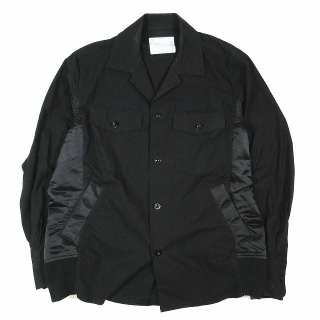 sacai サカイ Nylon Twill Cotton Shirt シャツ